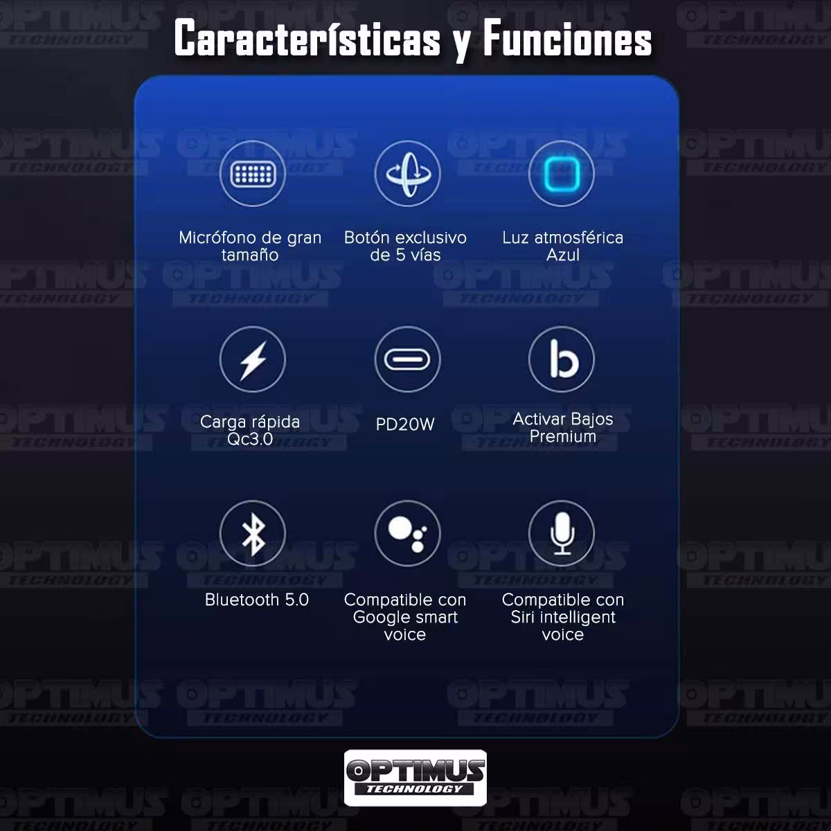 Cargador transmisor radio FM bluetooth 5.0 para carro automóvil Vehículos Camiones de tres puertos 2USB + 1Tipo C OPTIMUS BT23 O