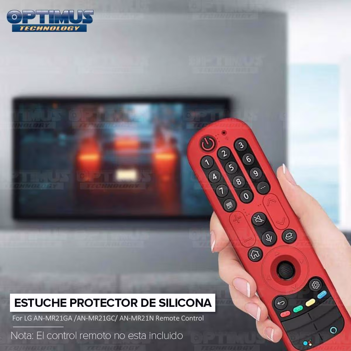 Funda Forro Estuche protector Control Remoto de Smart TV LG MAGIC 2021 AN-MR21GC | OPTIMUS TECHNOLOGY™ | EST-CTRL-LG-MGC |