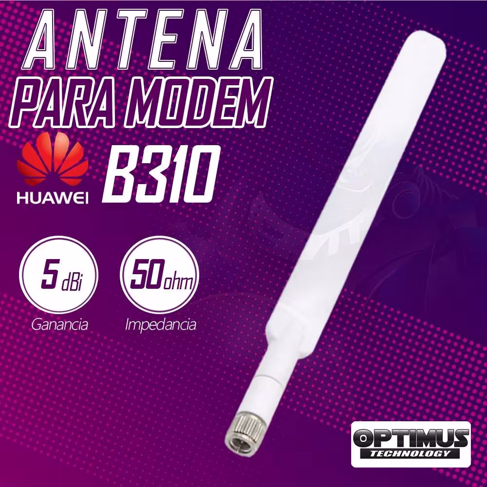 Antena 4g Modem Enrutador Huawei B310 Entrada SMA múltiples marcas ZTE Cisco etc | OPTIMUS TECHNOLOGY™ | 521256 |