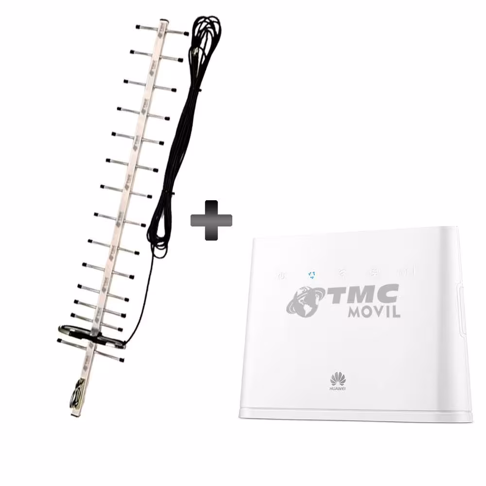 KIT Antena Amplificadora De Señal Yagi 17 Db Con Enrutador Router Huawei B311 | HUAWEI COLOMBIA | 469524 |