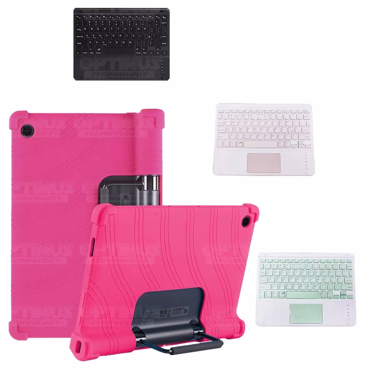 Kit Estuche Protector Antigolpes + Teclado Mouse Touchpad Bluetooth Lenovo Yoga Tab 11 2021 YT-J706F OPTIMUS TECHNOLOGY™ - 32
