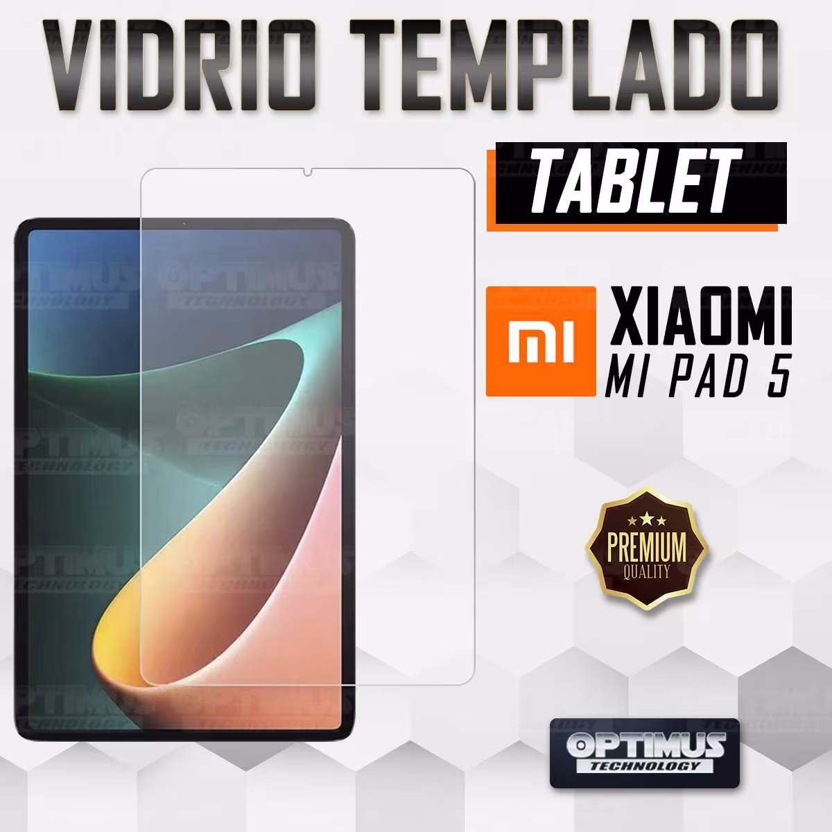 Vidrio Cristal Templado Protector Tablet Xiaomi Mi Pad 5 | OPTIMUS TECHNOLOGY™ | VTP-XMI-PD5 |
