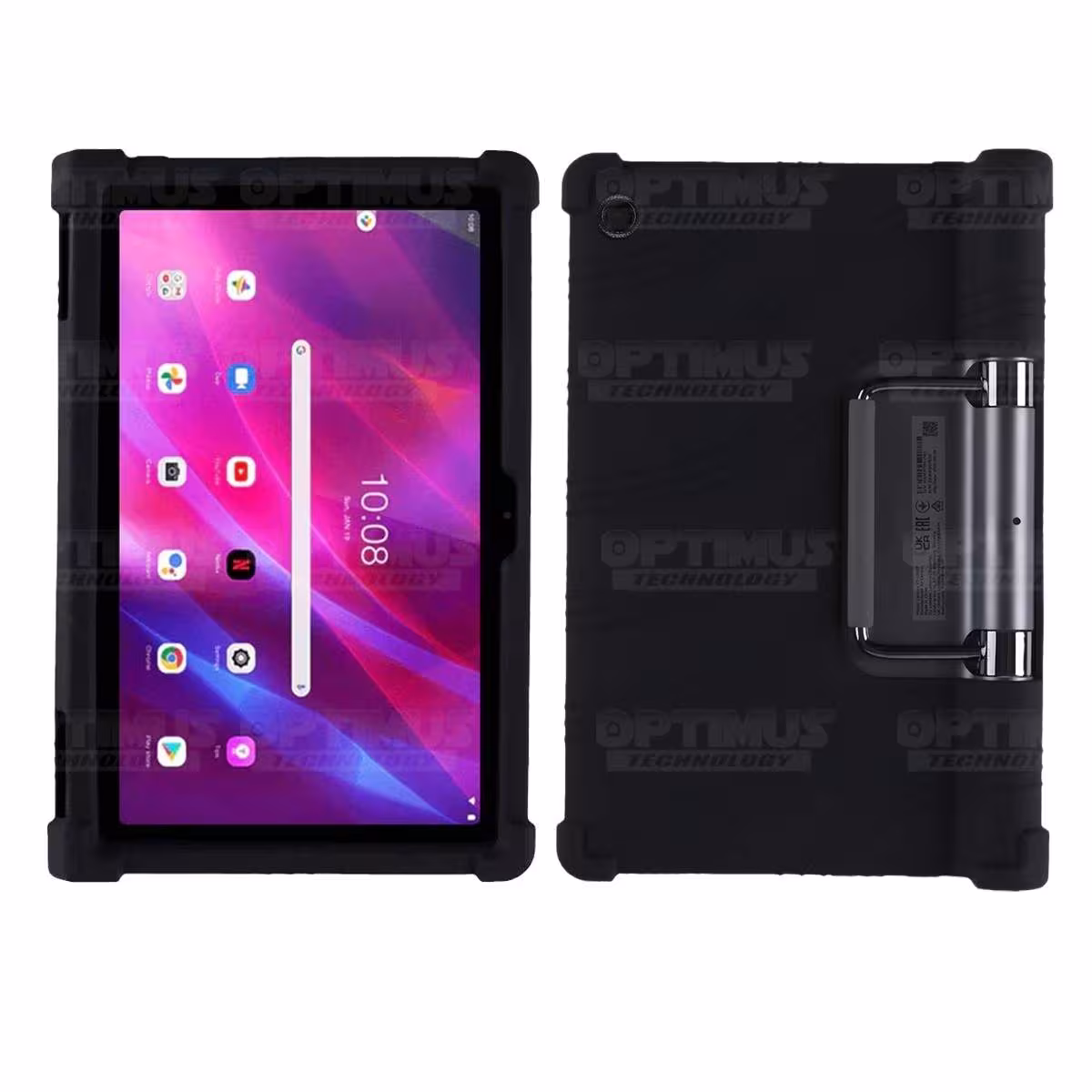 Estuche Case protector de goma Tablet Lenovo Yoga Tab 11 2021 YT-J706F Anti golpes con soporte OPTIMUS TECHNOLOGY™ - 5
