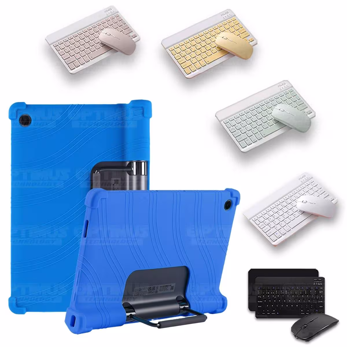 Kit Case Forro Protector Antigolpes + Teclado y Mouse Bluetooth Tablet Lenovo Yoga Tab 11 2021 YT-J706F OPTIMUS TECHNOLOGY™ - 26