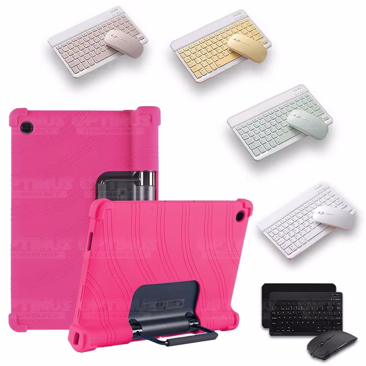 Kit Case Forro Protector Antigolpes + Teclado y Mouse Bluetooth Tablet Lenovo Yoga Tab 11 2021 YT-J706F OPTIMUS TECHNOLOGY™ - 42