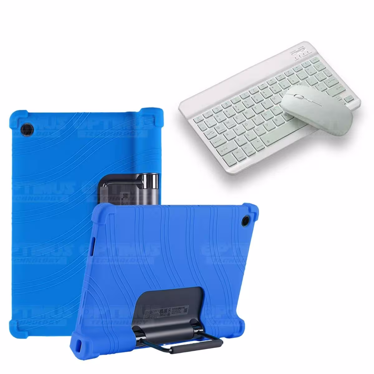 Kit Case Forro Protector Antigolpes + Teclado y Mouse Bluetooth Tablet Lenovo Yoga Tab 11 2021 YT-J706F OPTIMUS TECHNOLOGY™ - 3