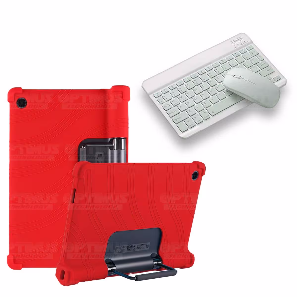Kit Case Forro Protector Antigolpes + Teclado y Mouse Bluetooth Tablet Lenovo Yoga Tab 11 2021 YT-J706F OPTIMUS TECHNOLOGY™ - 18