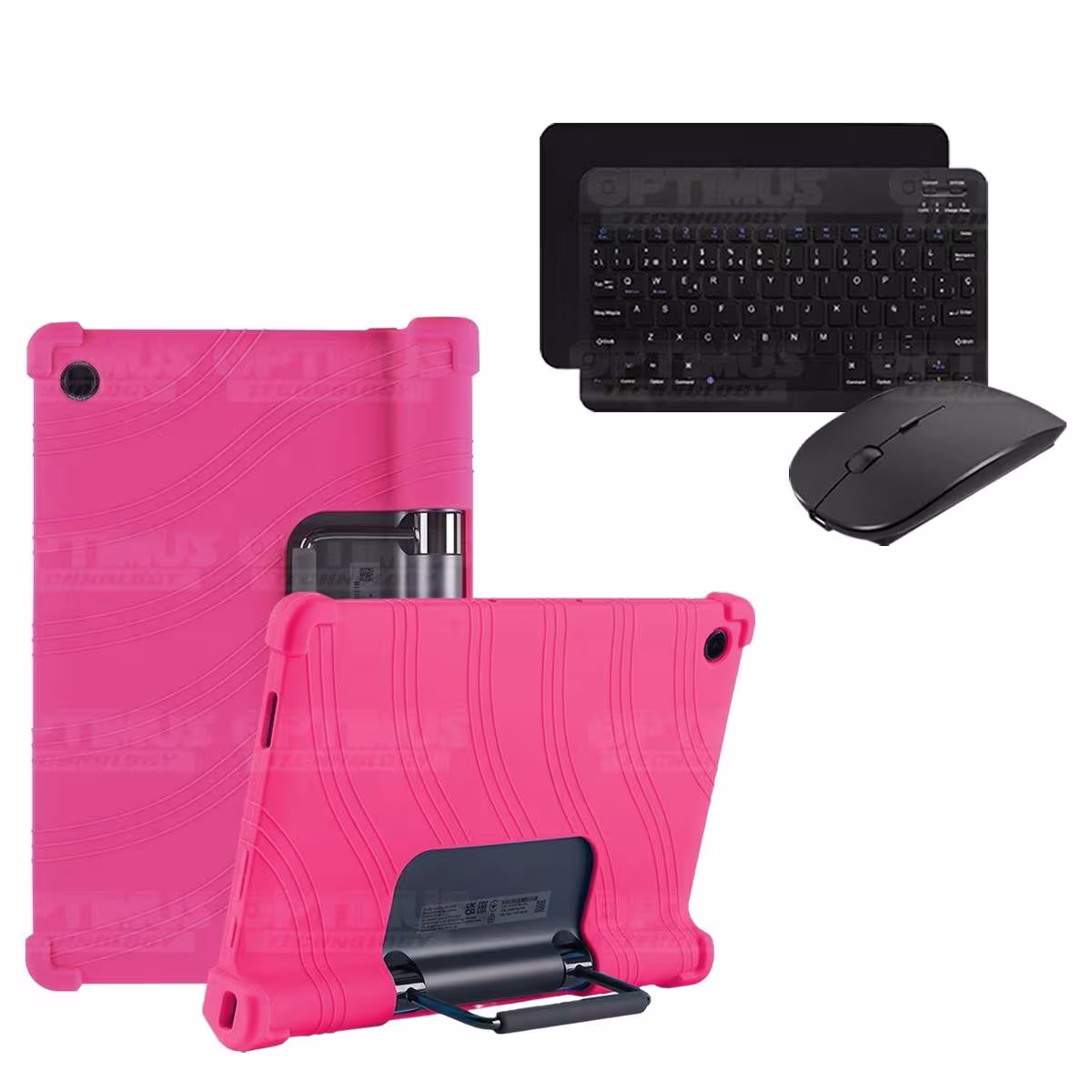 Kit Case Forro Protector Antigolpes + Teclado y Mouse Bluetooth Tablet Lenovo Yoga Tab 11 2021 YT-J706F OPTIMUS TECHNOLOGY™ - 22