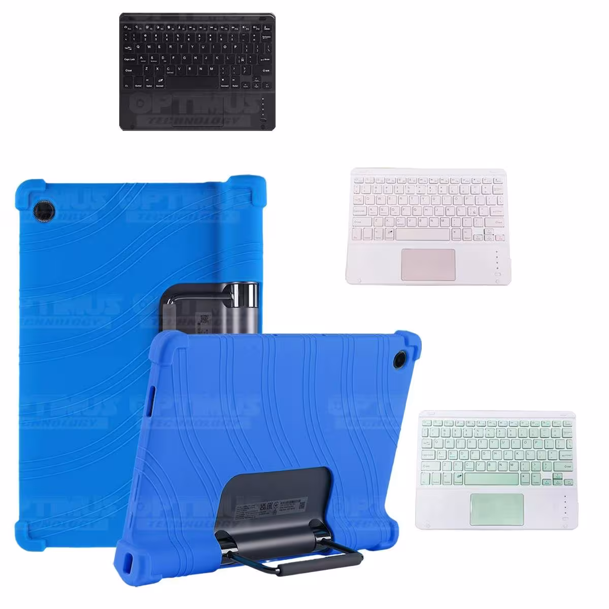 Kit Estuche Protector Antigolpes + Teclado Mouse Touchpad Bluetooth Lenovo Yoga Tab 11 2021 YT-J706F OPTIMUS TECHNOLOGY™ - 16