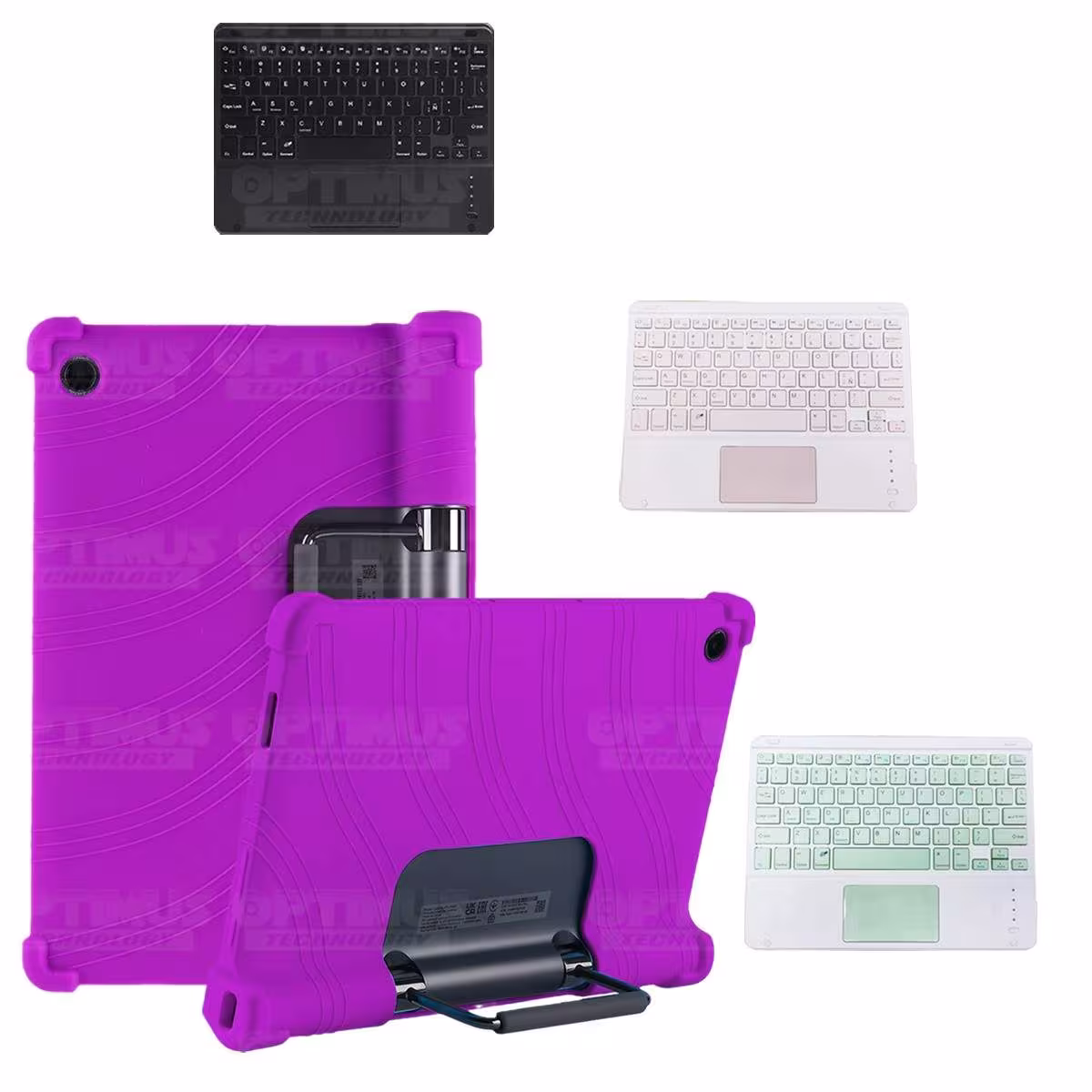 Kit Estuche Protector Antigolpes + Teclado Mouse Touchpad Bluetooth Lenovo Yoga Tab 11 2021 YT-J706F OPTIMUS TECHNOLOGY™ - 24