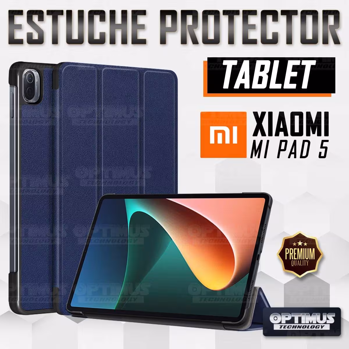 Kit Vidrio templado + Case Protector + Teclado y Mouse Bluetooth Tablet Xiaomi Mi Pad 5 OPTIMUS TECHNOLOGY™ - 28