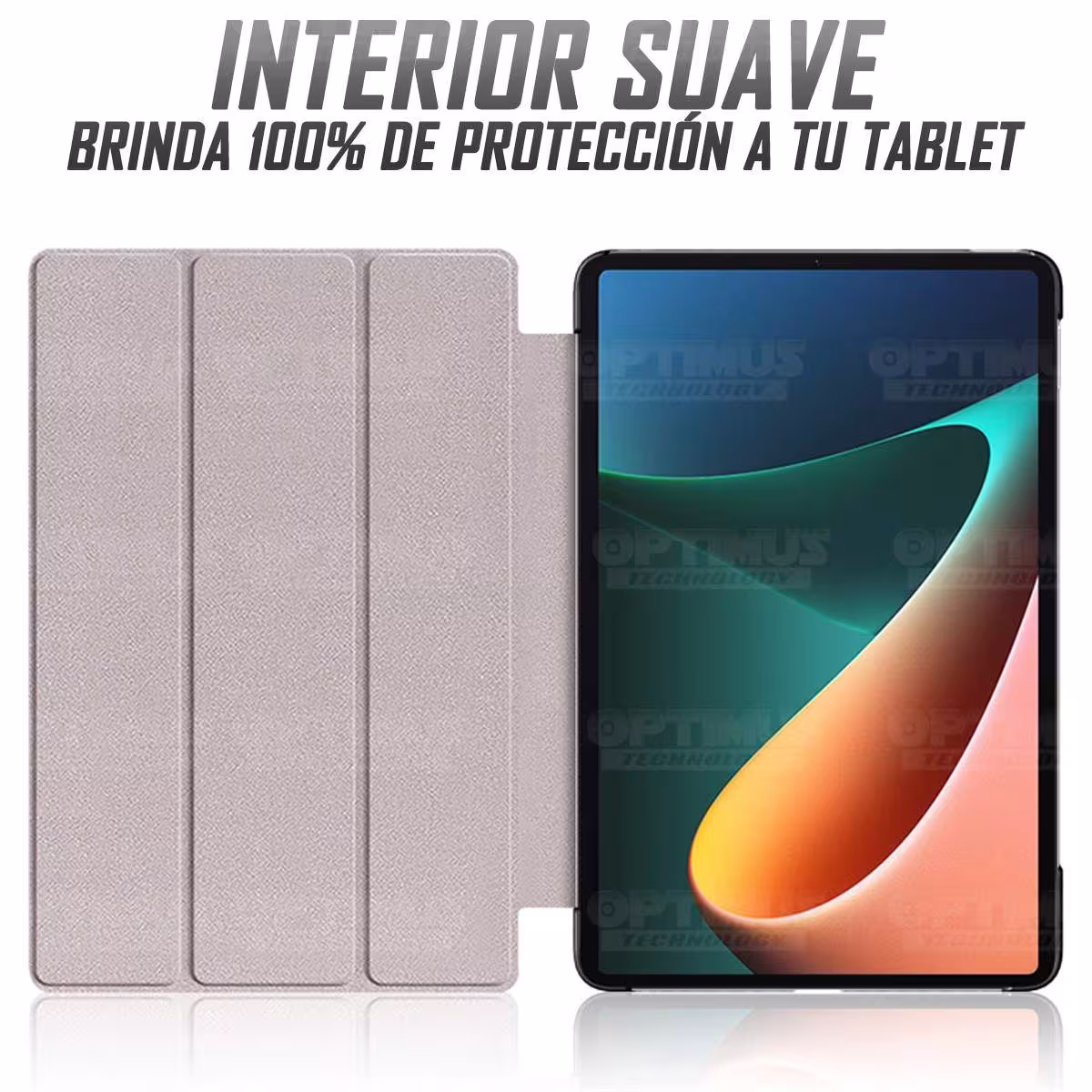 Kit Vidrio templado + Case Protector + Teclado y Mouse Bluetooth Tablet Xiaomi Mi Pad 5 OPTIMUS TECHNOLOGY™ - 48