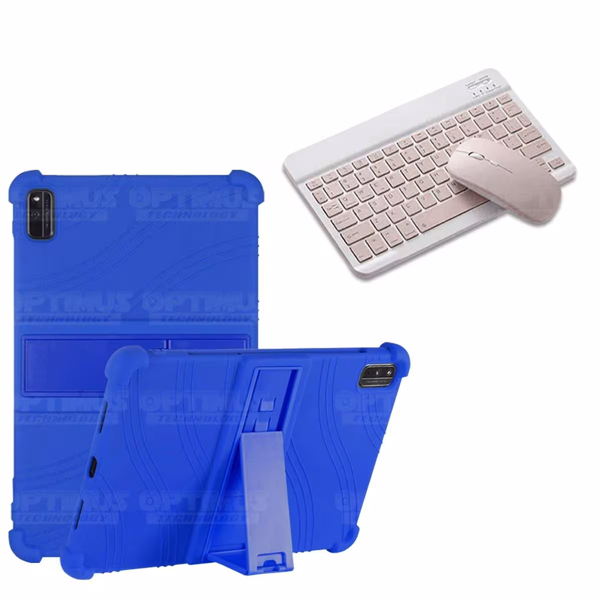 Kit Case Forro Protector Antigolpes + Teclado y Mouse Bluetooth Tablet Xiaomi Mi Pad 5 OPTIMUS TECHNOLOGY™ - 1