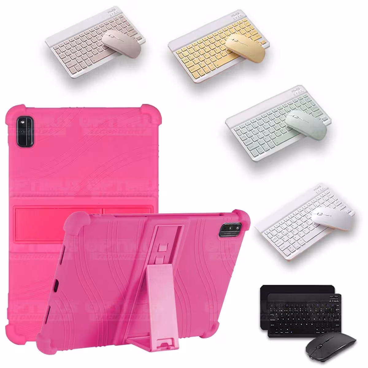 Kit Case Forro Protector Antigolpes + Teclado y Mouse Bluetooth Tablet Xiaomi Mi Pad 5 OPTIMUS TECHNOLOGY™ - 42