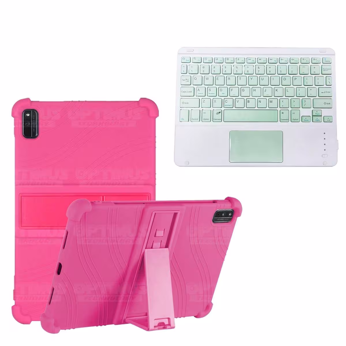 Kit Estuche Protector Antigolpes + Teclado Mouse Touchpad Bluetooth Xiaomi Mi Pad 5 OPTIMUS TECHNOLOGY™ - 13