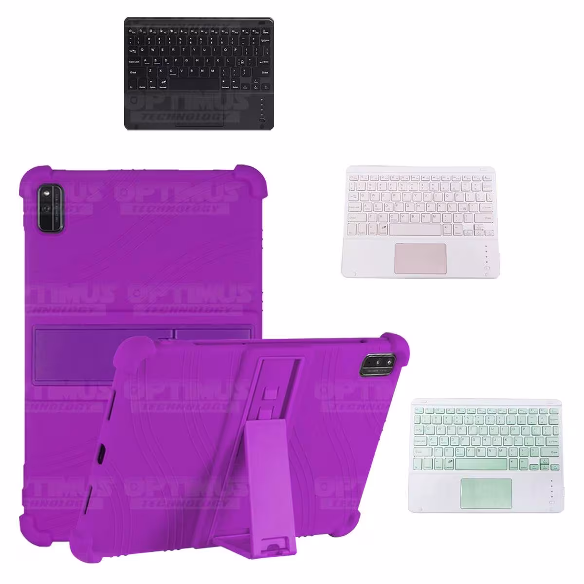 Kit Estuche Protector Antigolpes + Teclado Mouse Touchpad Bluetooth Xiaomi Mi Pad 5 OPTIMUS TECHNOLOGY™ - 20