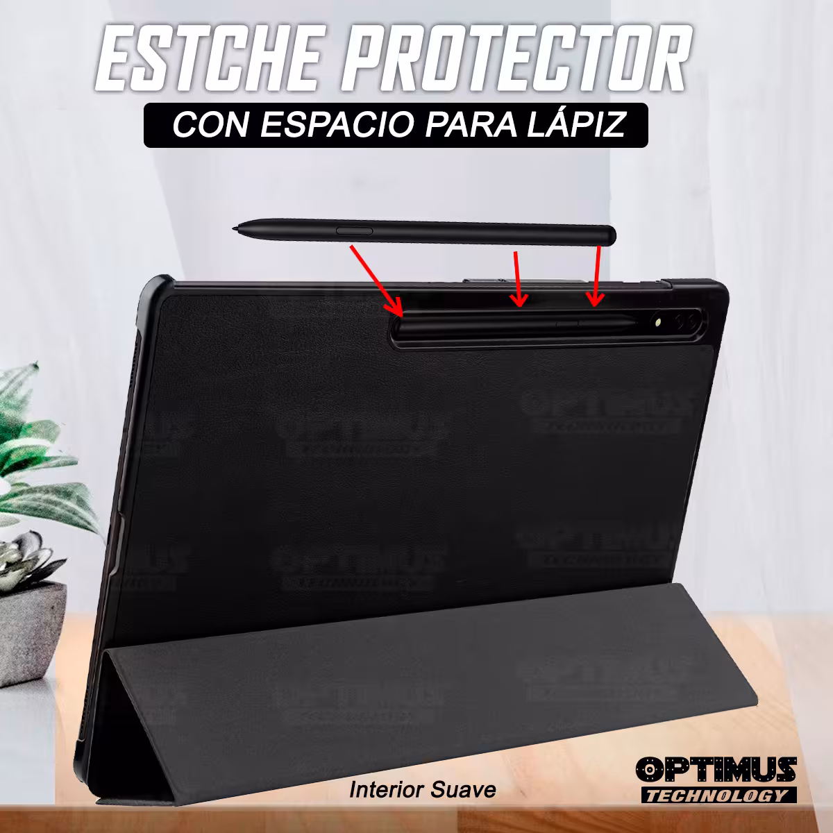 Vidrio Estuche Teclado Touchpad BT para Samsung Galaxy Tab S8 Ultra 14.6 Pulgadas | OPTIMUS TECHNOLOGY™ | SGTS8U-81 |