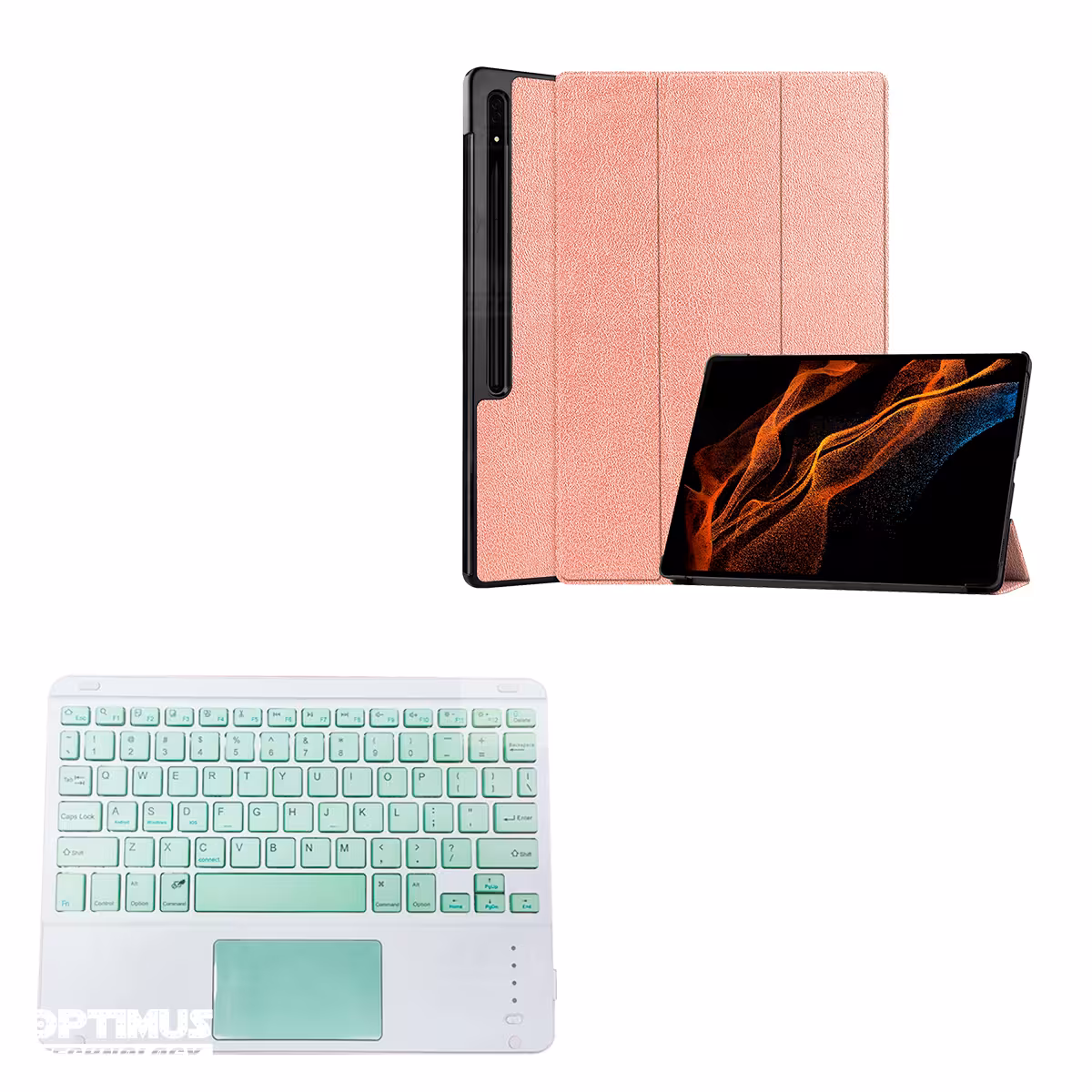 Vidrio Estuche Teclado Touchpad BT para Samsung Galaxy Tab S8 Ultra 14.6 Pulgadas | OPTIMUS TECHNOLOGY™ | SGTS8U-81 |
