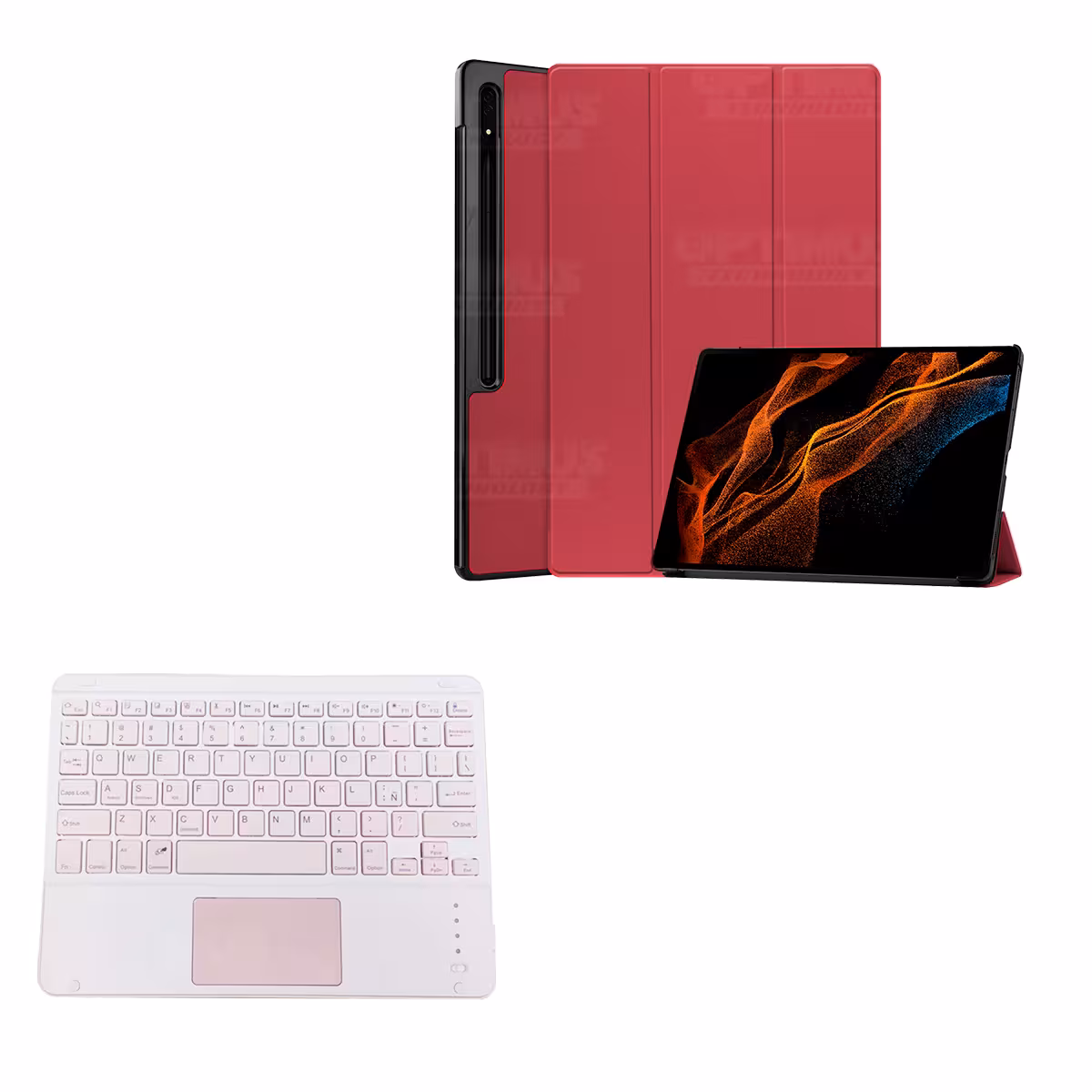 Vidrio Estuche Teclado Touchpad BT para Samsung Galaxy Tab S8 Ultra 14.6 Pulgadas | OPTIMUS TECHNOLOGY™ | SGTS8U-81 |