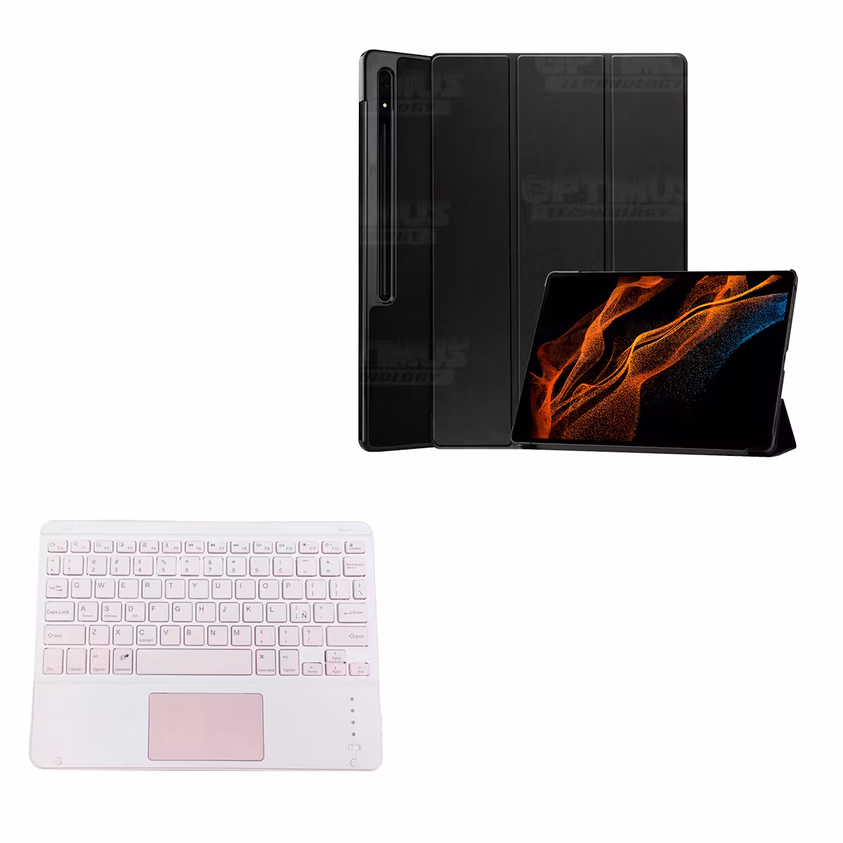 Vidrio Estuche Teclado Touchpad BT para Samsung Galaxy Tab S8 Ultra 14.6 Pulgadas | OPTIMUS TECHNOLOGY™ | SGTS8U-81 |