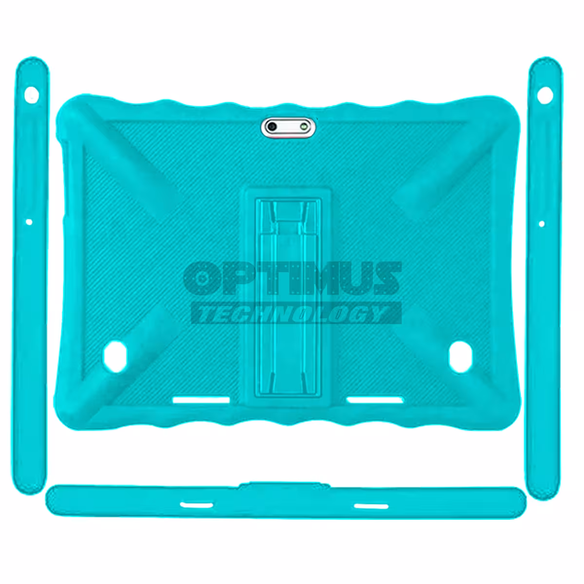 Estuche Case Protector De Goma Tablet Universal 10 Pulgadas Anti Golpes Con Soporte | OPTIMUS TECHNOLOGY™ | GU10P |