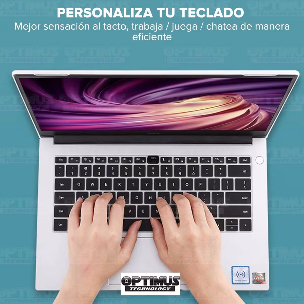 Membrana de Película Protectora en Silicona Suave para Teclado portátil para Huawei Matebook D15 OPTIMUS TECHNOLOGY™ - 10
