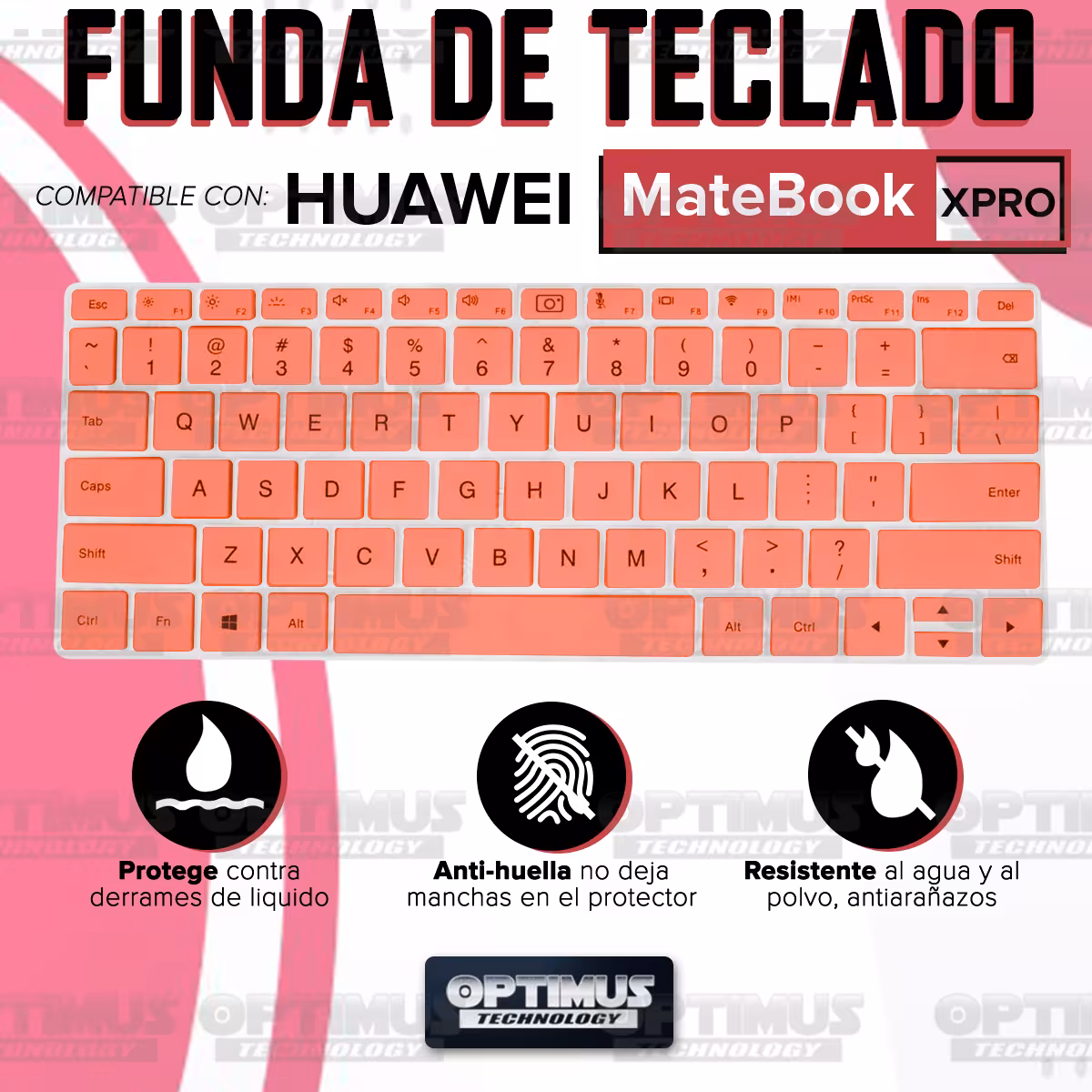 Membrana de Película Protectora en Silicona Suave para Teclado portátil para Huawei Matebook XPRO OPTIMUS TECHNOLOGY™ - 11