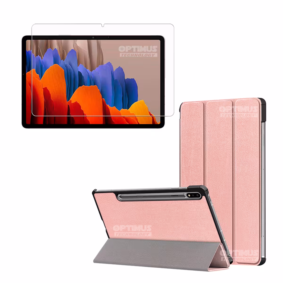 Kit Vidrio y Forro Tablet Samsung Galaxy Tab S8 11 Pug Pulgadas Antigolpes | OPTIMUS TECHNOLOGY™ | SGS811-300 |