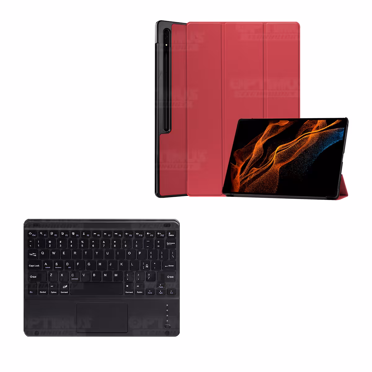 Estuche tapa + Teclado Mouse Touchpad para Galaxy Samsung Tablet S8 11 Pulgadas | OPTIMUS TECHNOLOGY™ | SGS811-400 |
