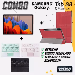Estuche tapa + Teclado Mouse Touchpad para Galaxy Samsung Tablet S8 11 Pulgadas | OPTIMUS TECHNOLOGY™ | SGS811-400 |