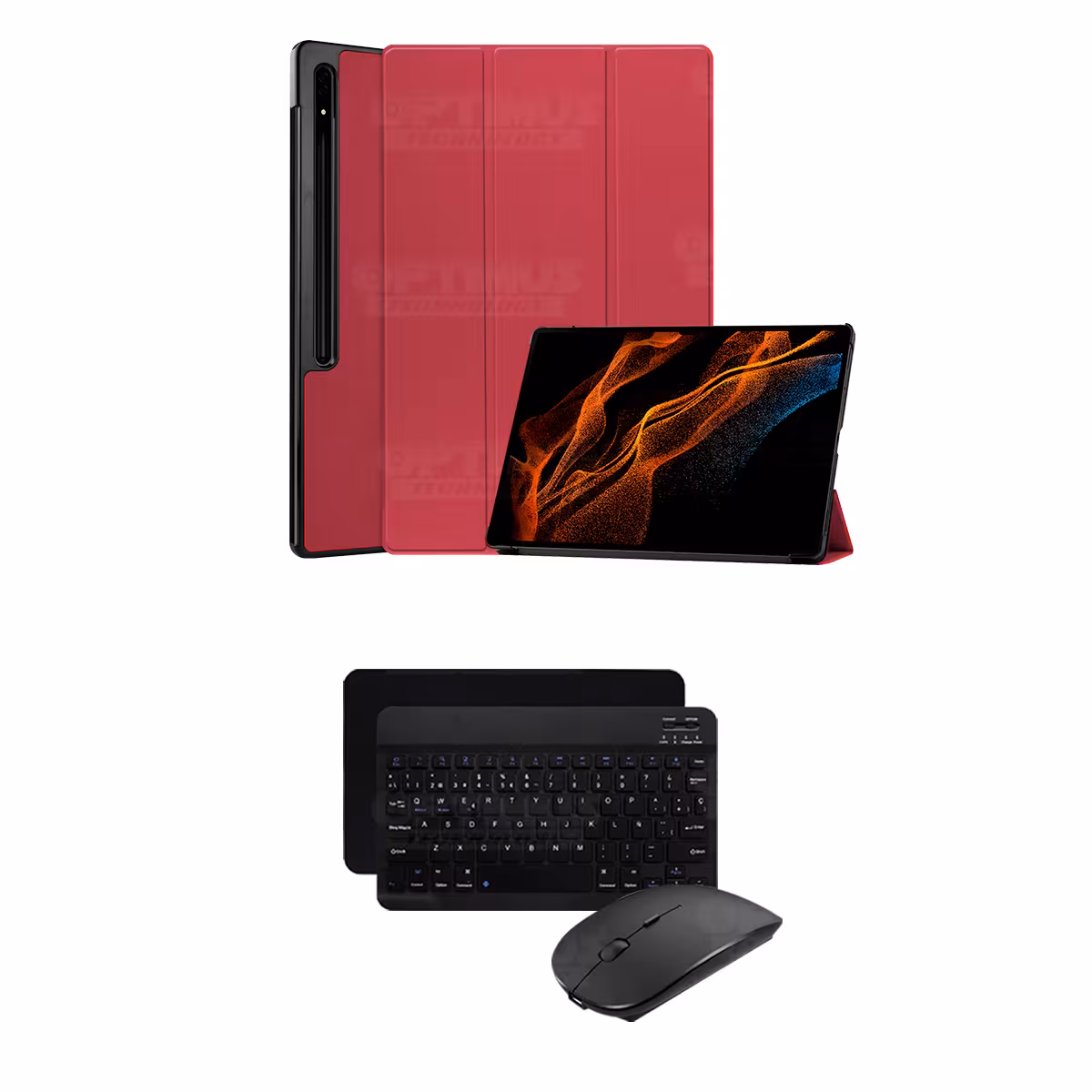 Estuche tapa + Teclado portátil para Samsung Tablet S8 11 Pulgadas | OPTIMUS TECHNOLOGY™ | SGS811-500 |
