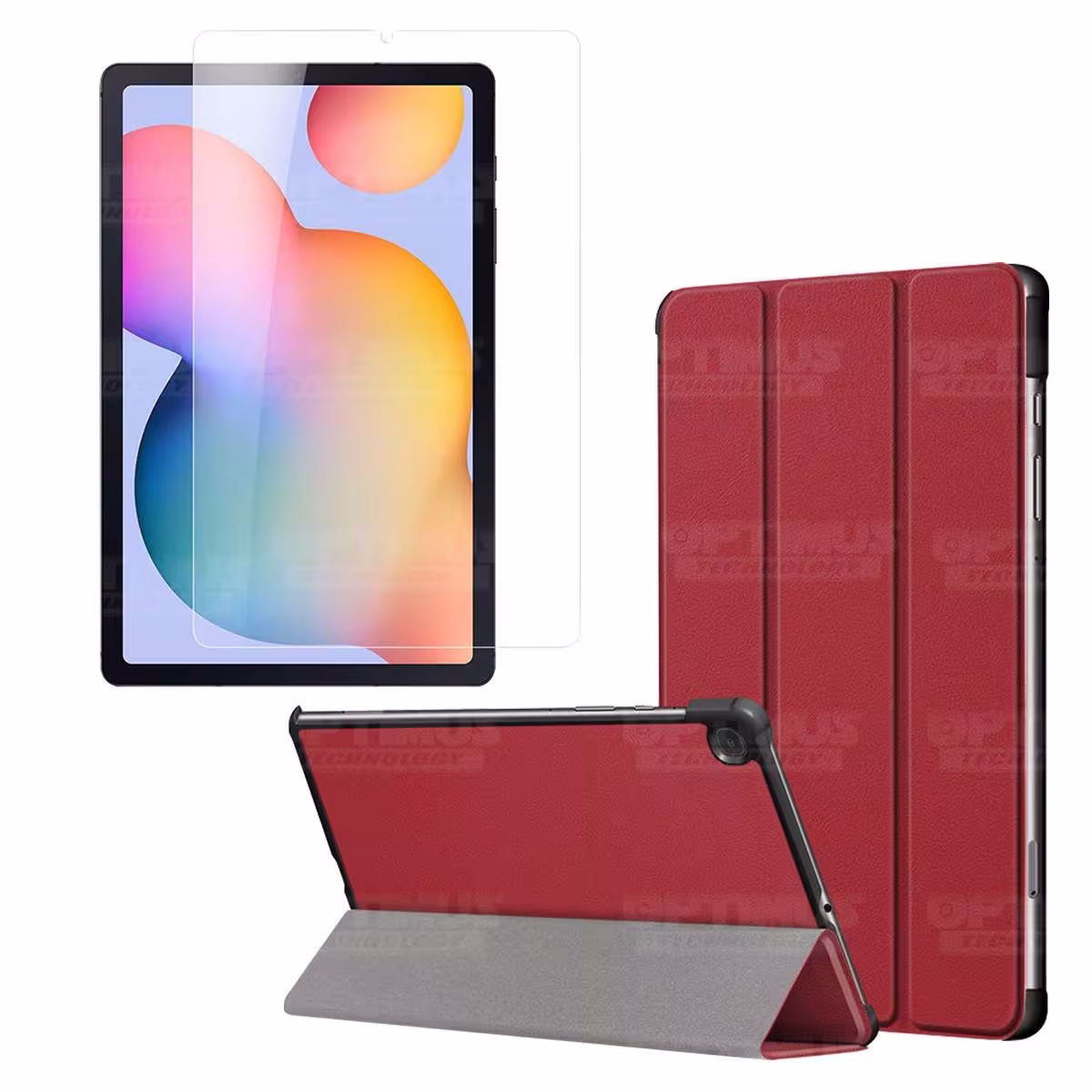 Kit Vidrio Cristal Templado Y Estuche Case Protector para Tablet Samsung Galaxy Tab S6 Lite 10.4 2022 P619 - P613 OPTIMUS TECHNO