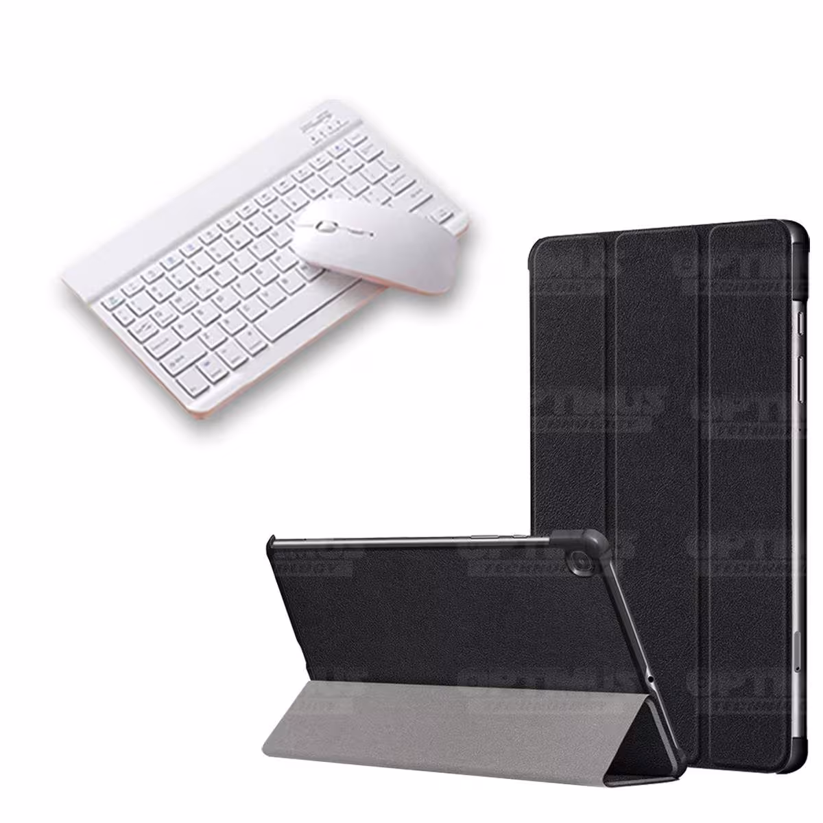 Kit Case Forro Protector + Teclado y Mouse Ratón Bluetooth para Tablet Samsung Galaxy Tab S6 Lite 10.4 2022 P619 - P613 OPTIMUS