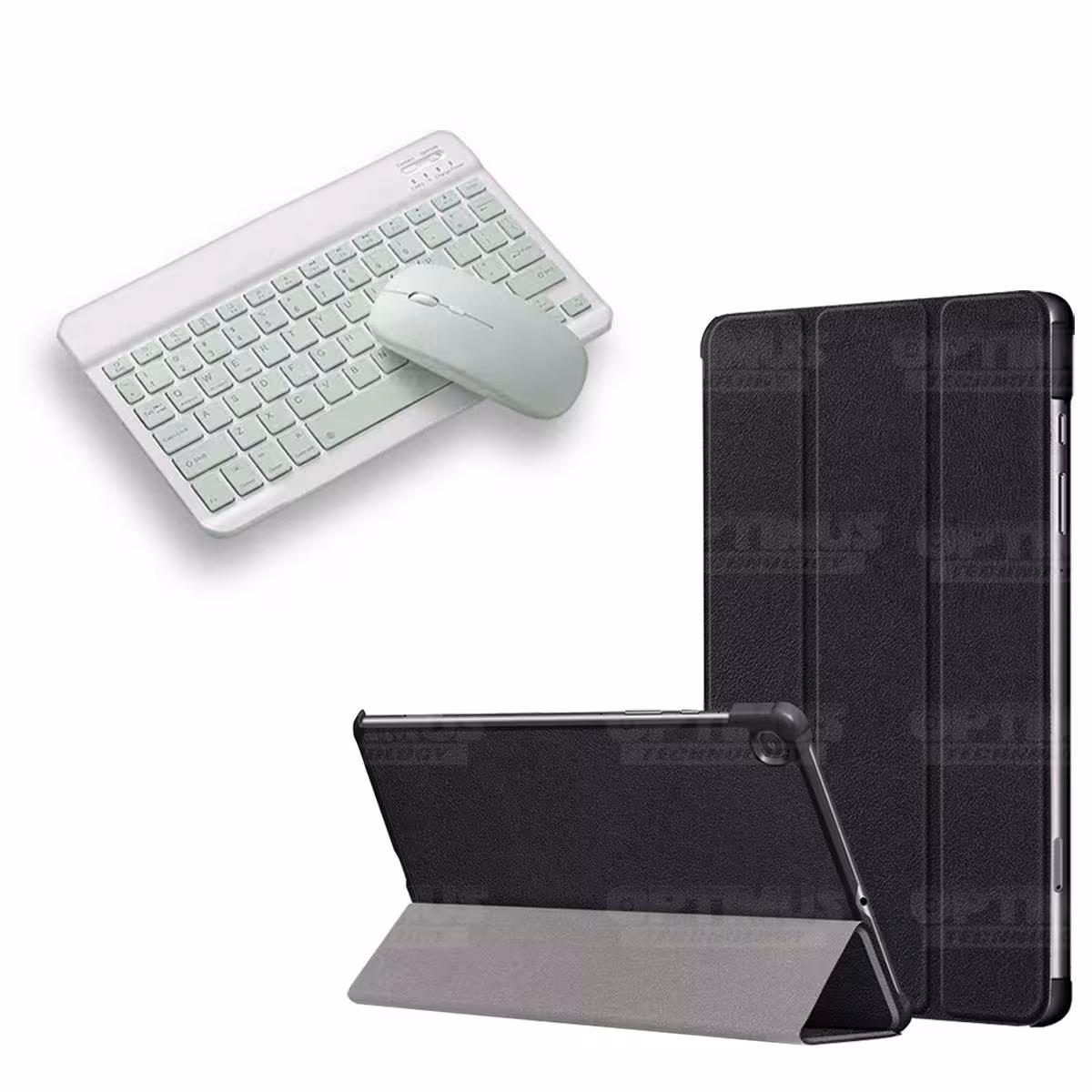 Kit Case Forro Protector + Teclado y Mouse Ratón Bluetooth para Tablet Samsung Galaxy Tab S6 Lite 10.4 2022 P619 - P613 OPTIMUS