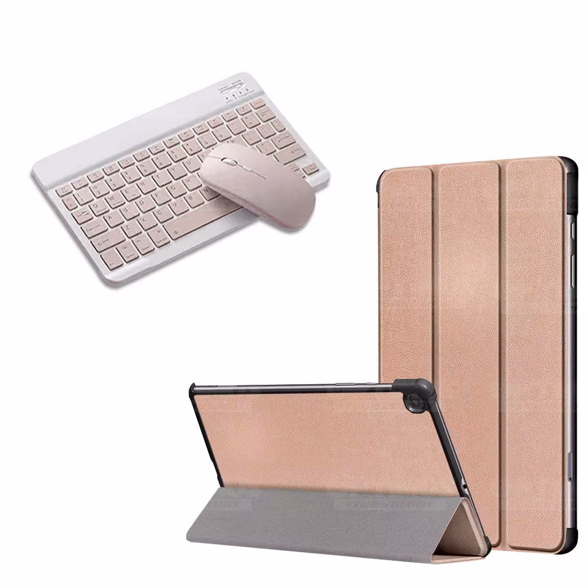Kit Case Forro Protector + Teclado y Mouse Ratón Bluetooth para Tablet Samsung Galaxy Tab S6 Lite 10.4 2022 P619 - P613 OPTIMUS