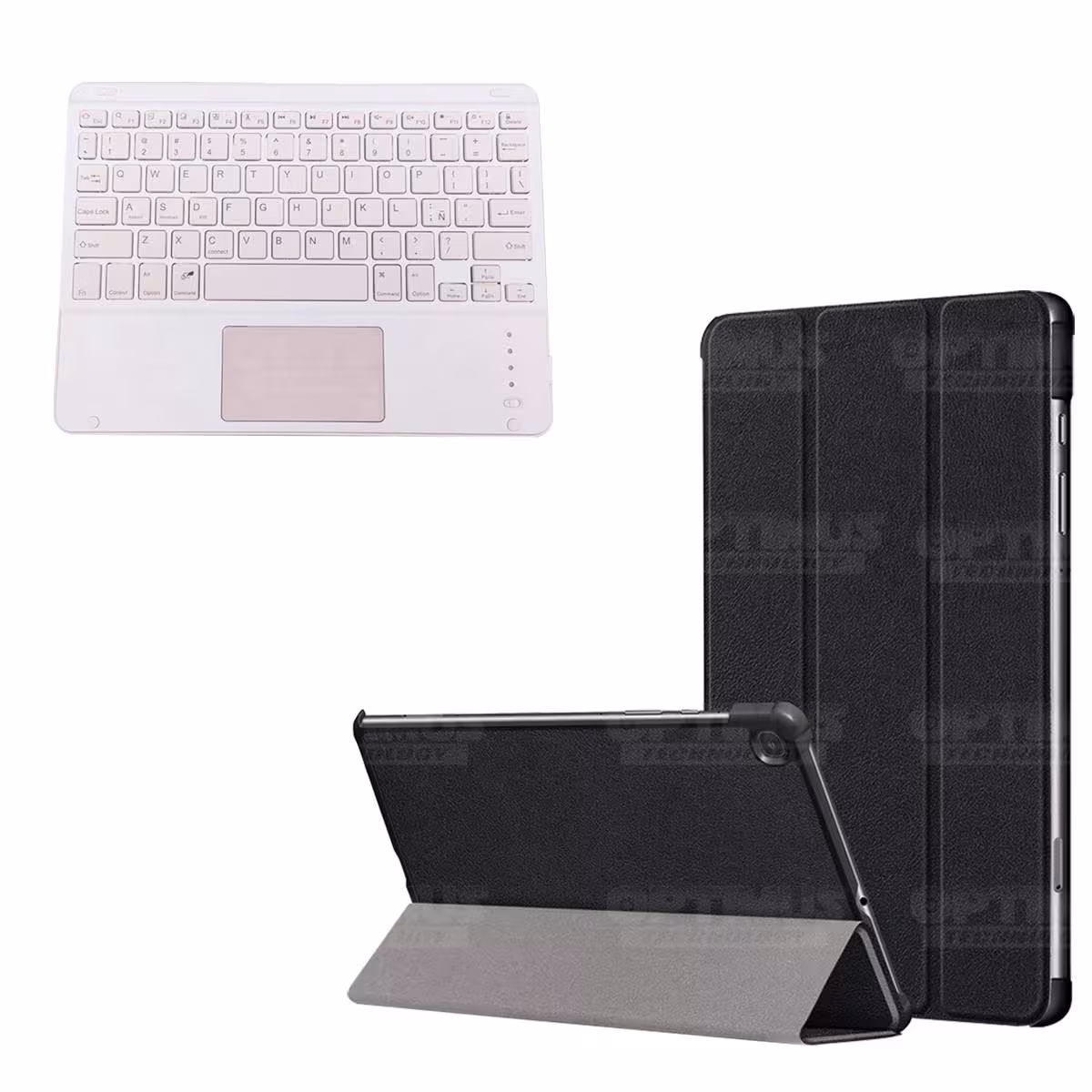 Kit Case Folio Protector + Teclado Mouse Touchpad Bluetooth para Tablet Samsung Galaxy Tab S6 Lite 10.4 2022 P619 - P613 OPTIMUS