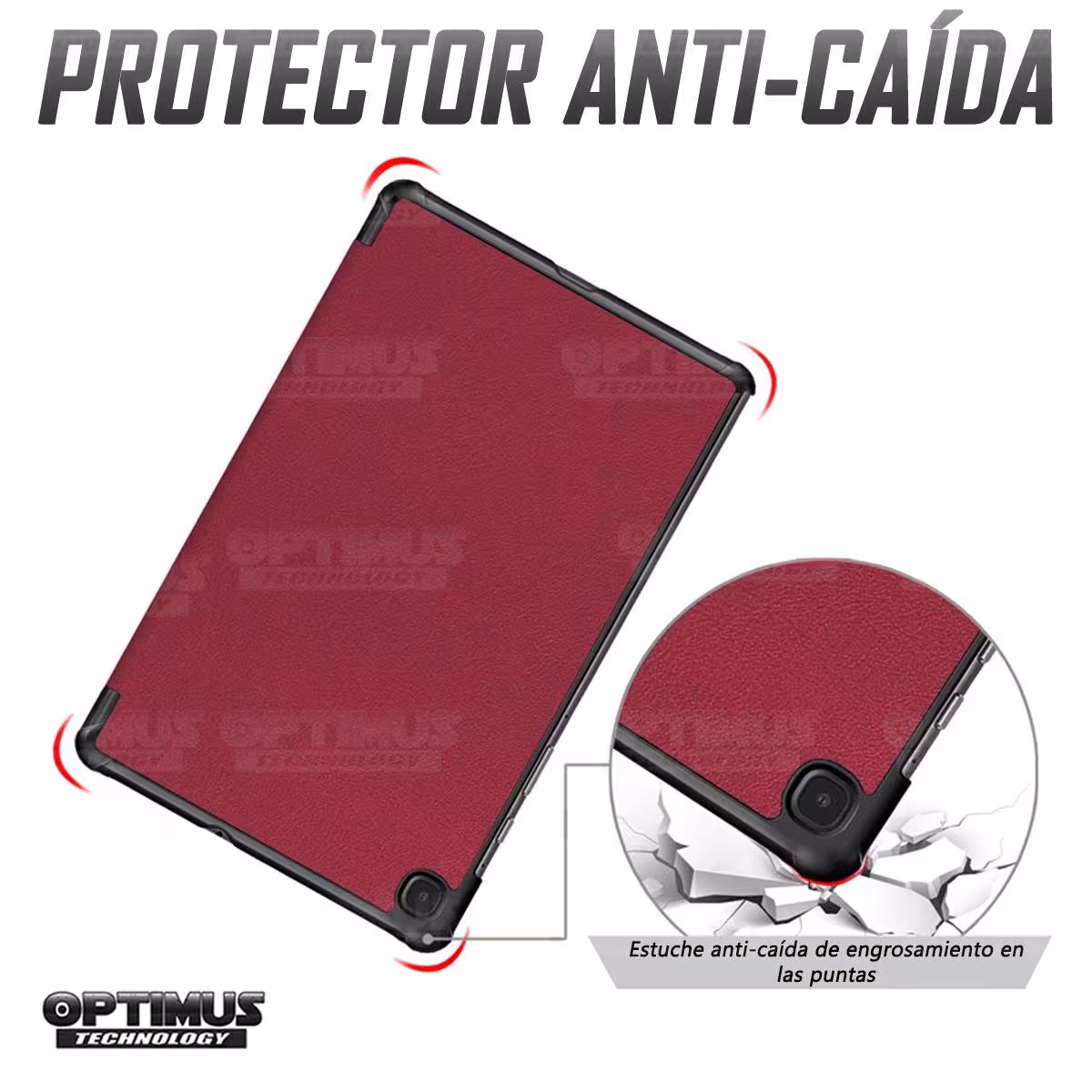 Kit Vidrio templado + Case Protector + Teclado y Mouse Bluetooth Tablet Samsung Galaxy Tab S6 Lite 10.4 2022 P619 - P613 OPTIMUS