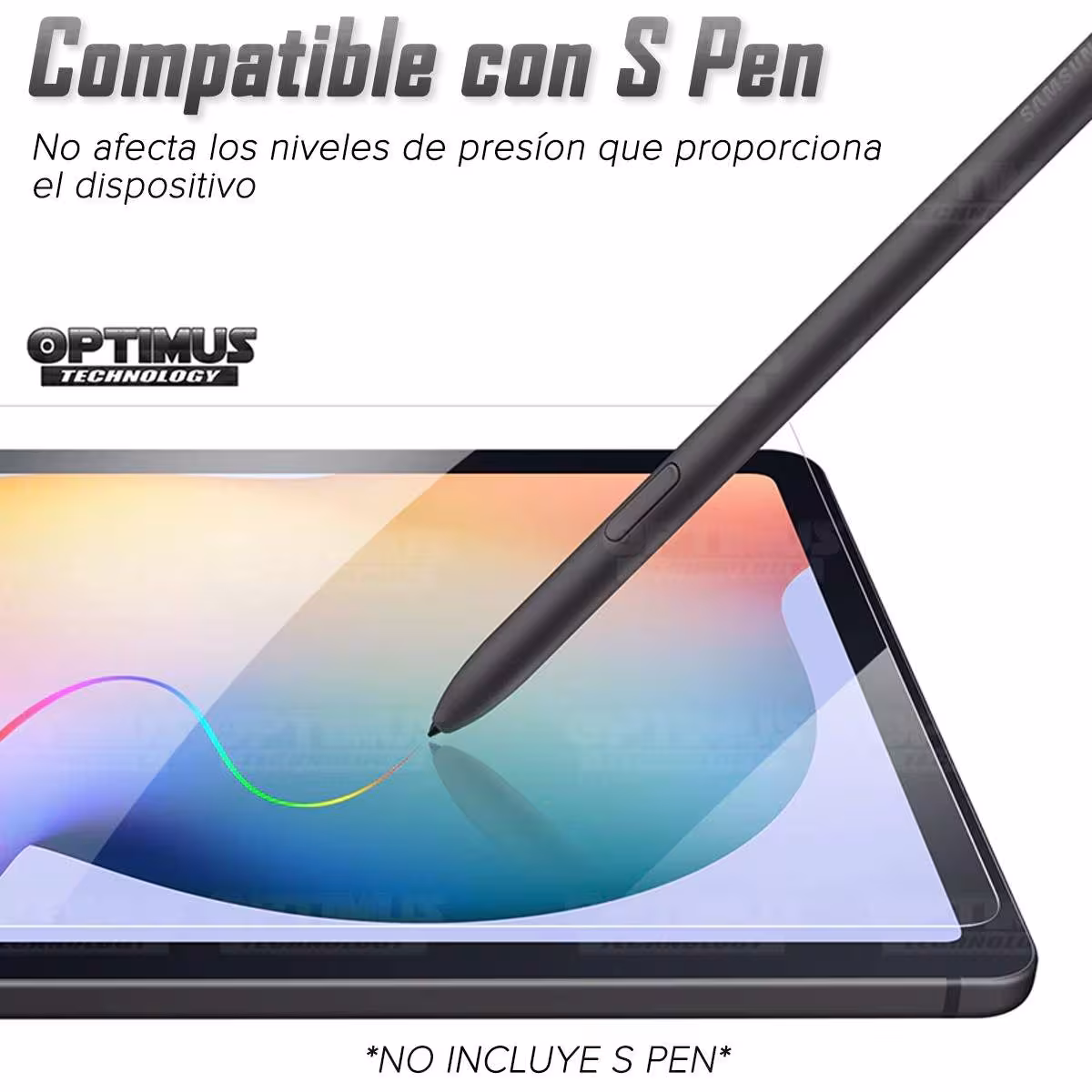 Kit Vidrio templado + Case Protector + Teclado Touchpad Bluetooth Tablet Samsung Galaxy Tab S6 Lite 10.4 2022 P619 - P613 OPTIMU