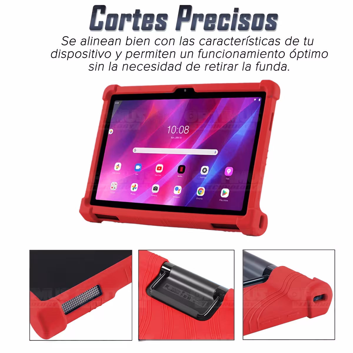Kit Vidrio templado + Estuche Protector + Teclado con Mouse Touchpad Bluetooth Tablet Lenovo Yoga Tab 11 2021 YT-J706F
