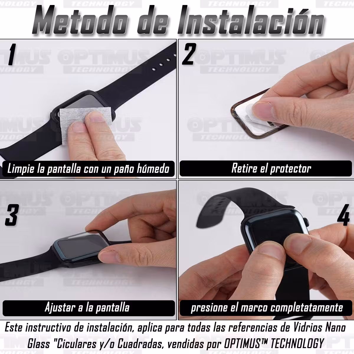 Vidrio Pantalla Protector Cerámico Para Reloj Apple Watch Serie 8 Ultra