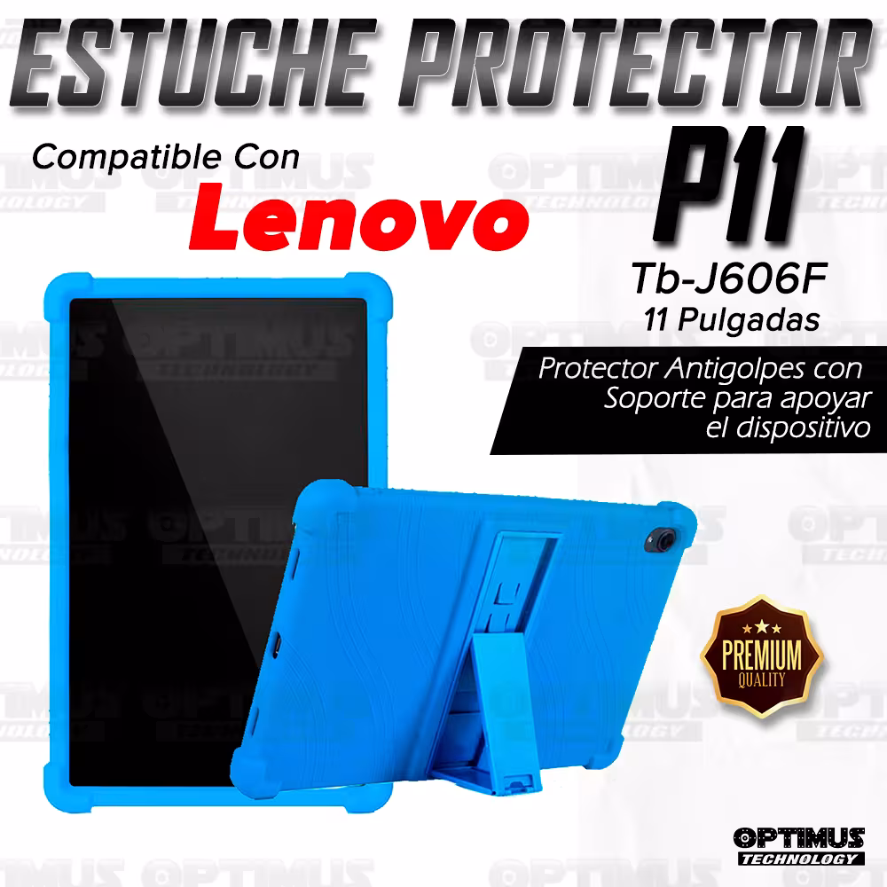 Kit Case Estuche Protector Antigolpes + Teclado Mouse Touchpad Bluetooth para Tablet Lenovo P11 Tb-J606F de 11Pulgadas