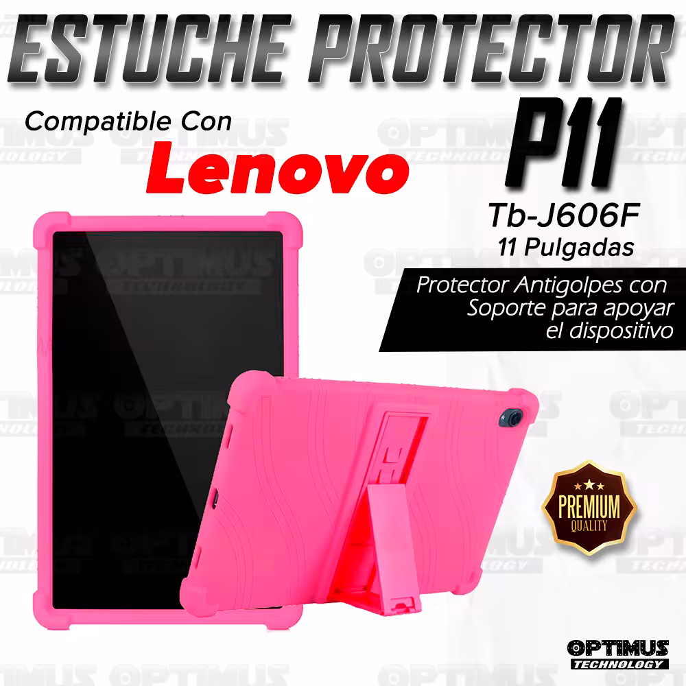Kit Case Estuche Protector Antigolpes + Teclado Mouse Touchpad Bluetooth para Tablet Lenovo P11 Tb-J606F de 11Pulgadas