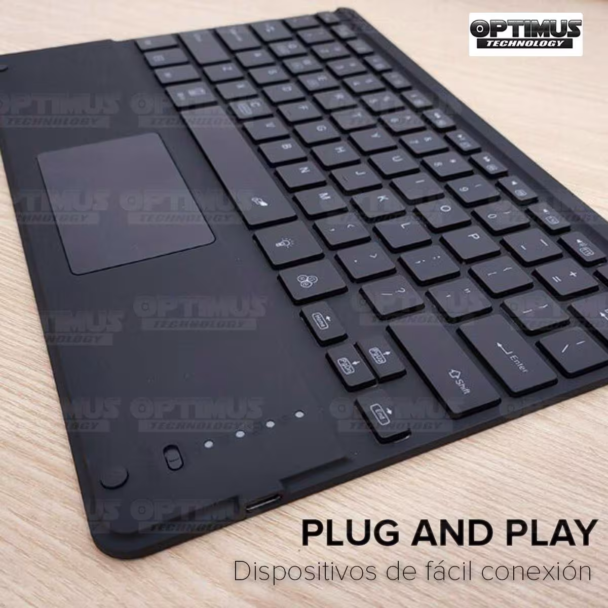 Kit Vidrio templado + Case Protector + Teclado con Mouse Touchpad Bluetooth Tablet Lenovo M10 Plus 3era Gen 10.6 2022 TB-125FU
