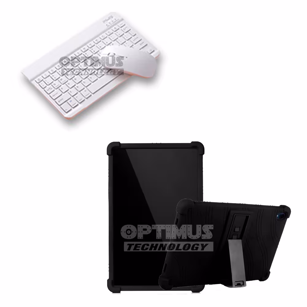 Kit Case Forro Protector Antigolpes + Teclado y Mouse Ratón Bluetooth para Tablet Lenovo P11 Tb-J606F de 11" Pulgadas