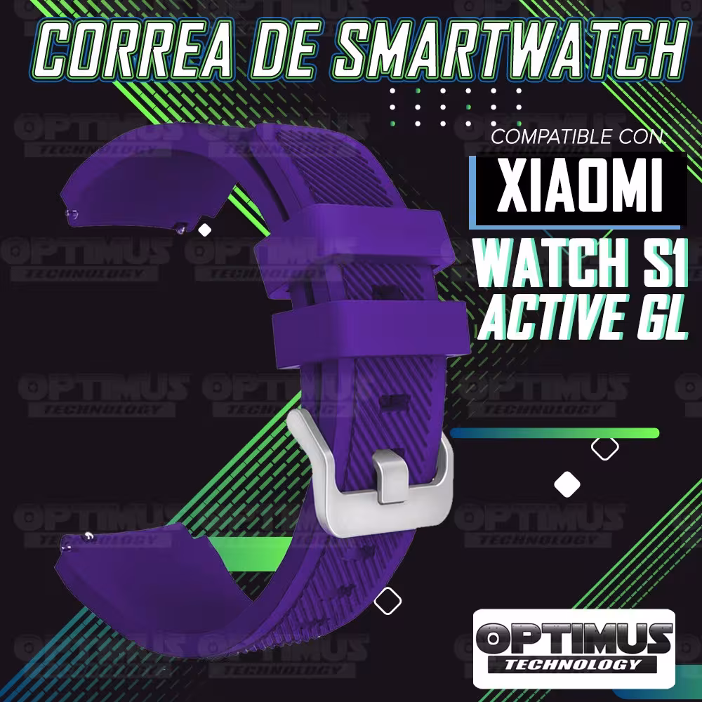 Correa Pulso Banda de Goma Rayada para Reloj Smartwatch Xiaomi Watch S1 Active GL