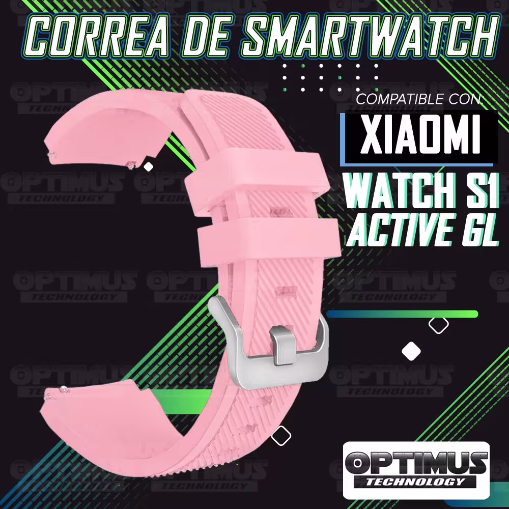 Correa Pulso Banda de Goma Rayada para Reloj Smartwatch Xiaomi Watch S1 Active GL