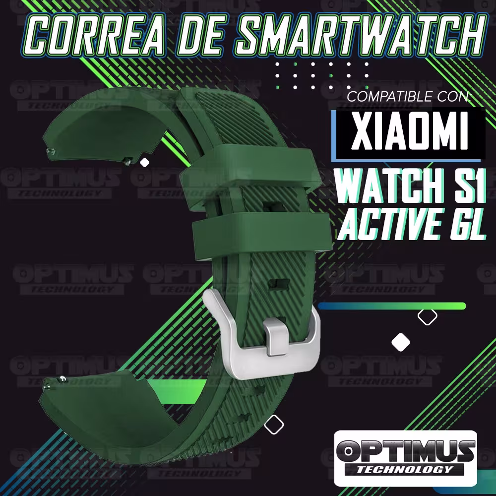 Correa Pulso Banda de Goma Rayada para Reloj Smartwatch Xiaomi Watch S1 Active GL