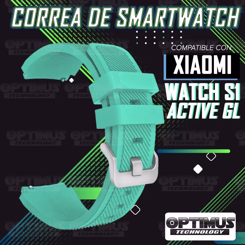 Correa Pulso Banda de Goma Rayada para Reloj Smartwatch Xiaomi Watch S1 Active GL