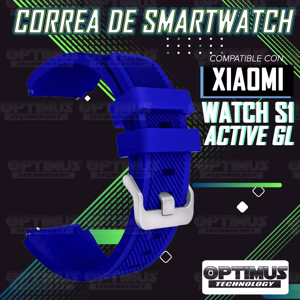 Vidrio Templado Nanoglass Y Pulso Correa Smartwatch Reloj Inteligente Xiaomi Watch S1 Active GL