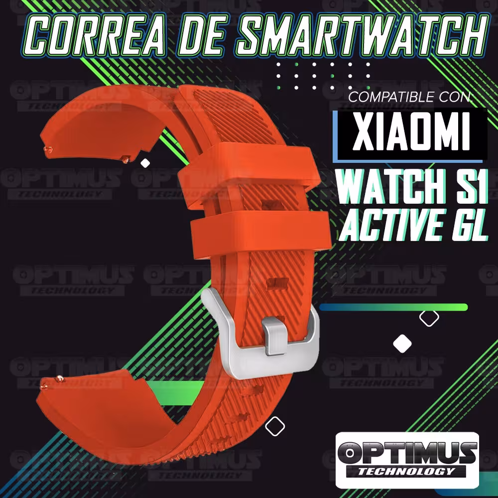 Vidrio Templado Nanoglass Y Pulso Correa Smartwatch Reloj Inteligente Xiaomi Watch S1 Active GL